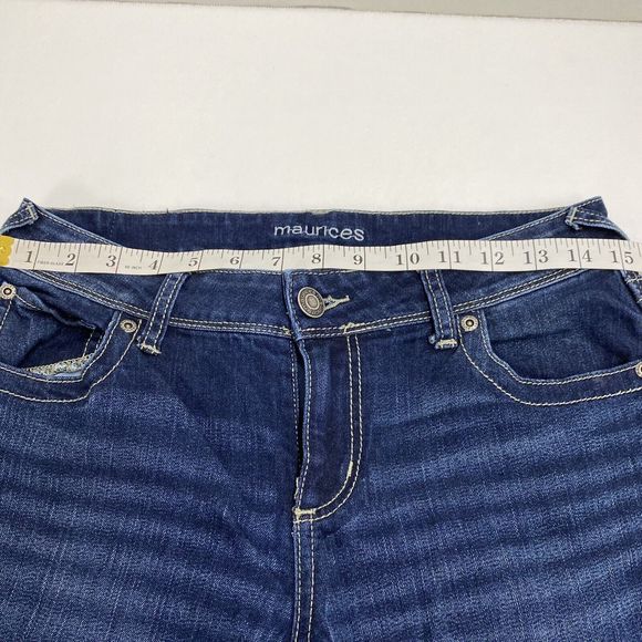 Maurices Women's Jeans Denim Flex size 6Reg Mid rise Bootcut Dark wash 5 pocket - Picture 11 of 11